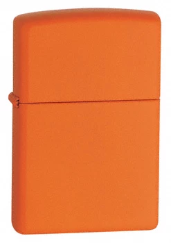Orange Matte Without Zippo Logo Zippo Lighter - ID# 231