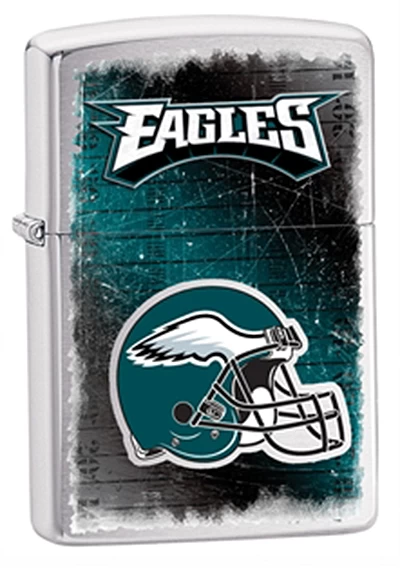 Philadelphia Eagles NFL Brushed Chrome Zippo Lighter - ID# Z722 3 Philadelphia Eagles NFL Brushed Chrome Zippo Lighter - ID# Z722