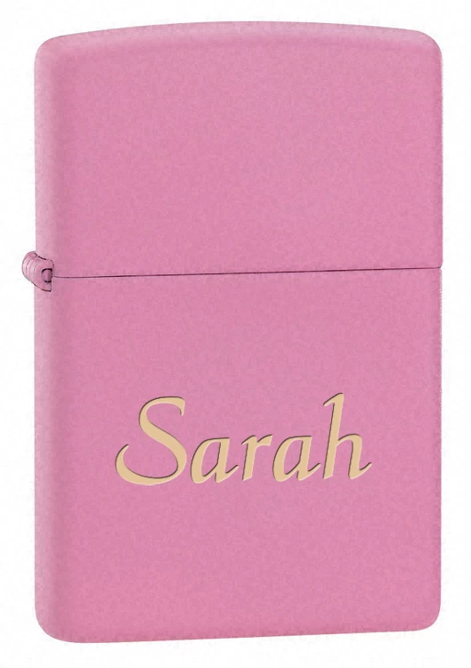 Pink Matte Zippo Lighter - Free Engraving - ID# 238 3 Pink Matte Zippo Lighter - Free Engraving - ID# 238