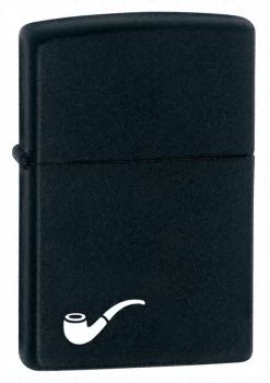 Pipe Lighter Black Matte Zippo Lighter - ID# 218PL