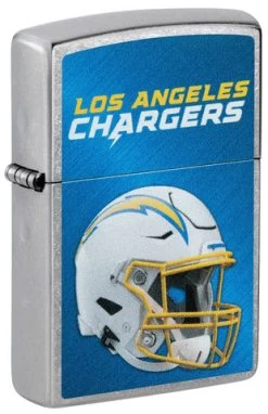 Los Angeles Chargers NFL Brushed Chrome Zippo Lighter - ID# 28591