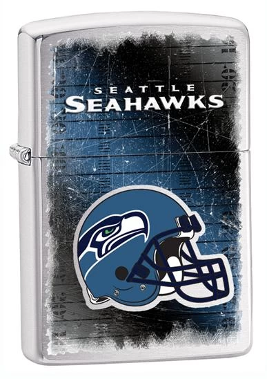 Seattle Seahawks NFL Brushed Chrome Zippo Lighter - ID# 28611