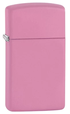 Slim Pink Matte Personalized Zippo Lighter