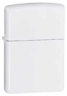 White Matte Zippo Lighter - ID# 214